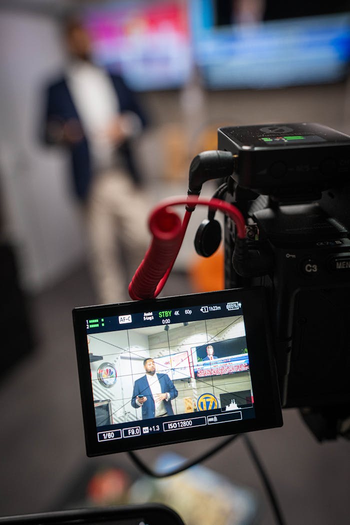 services-03 Business-related video production in a Los Angeles studio setting.